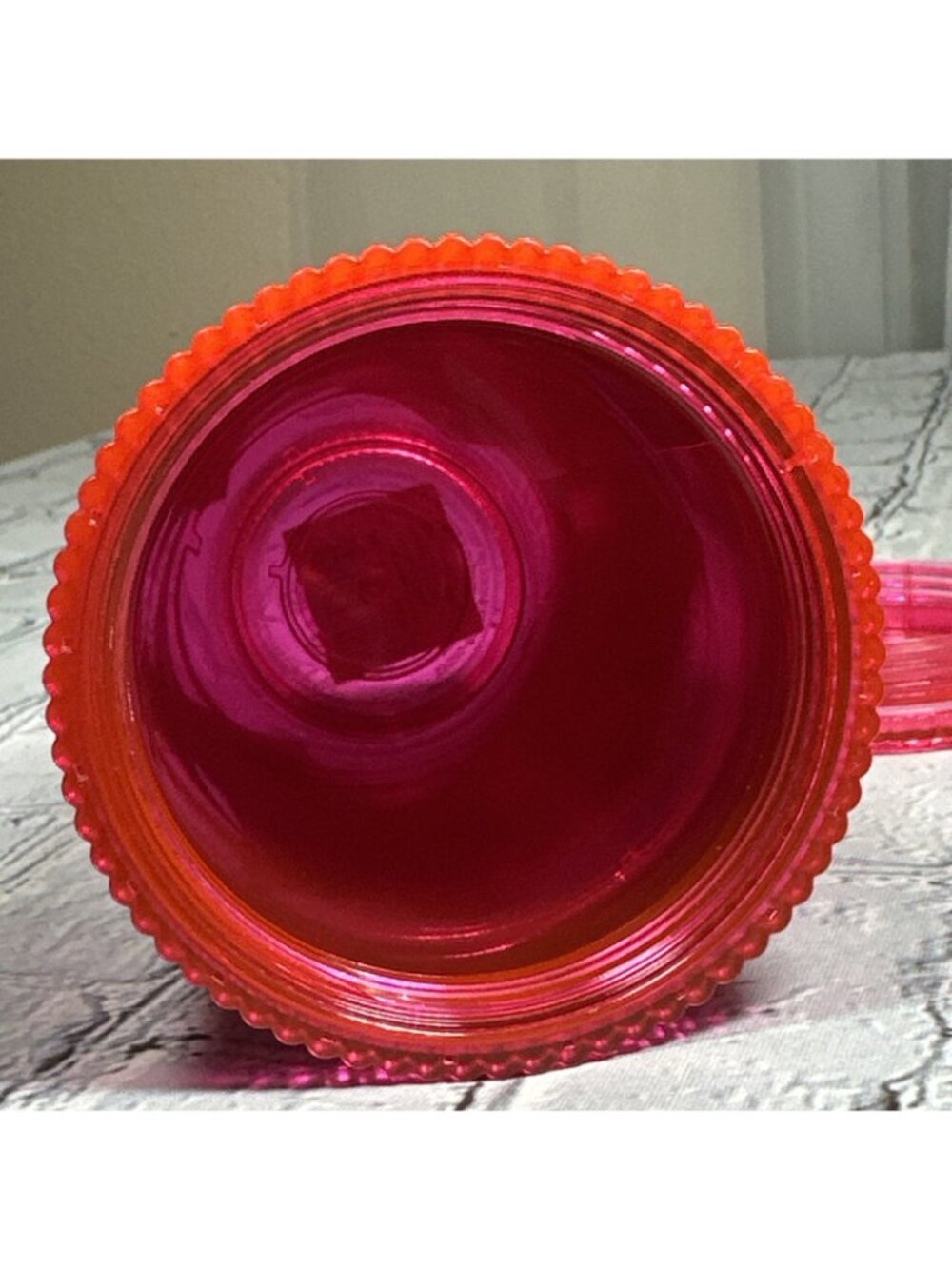 Starbucks Neon Pink Pleated Cold Cup Tumbler 16oz - Picture 8 of 9